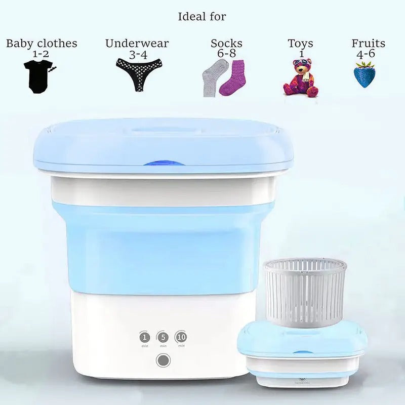 Portable Folding Washing With Dryer Rack