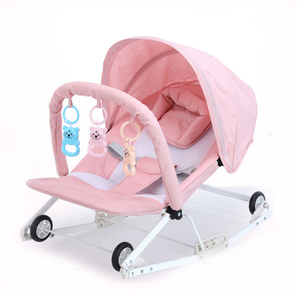 Multifunction Baby Rocking Chair | Adjustable | Wheels | Toys