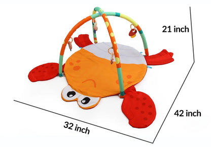 Crab Baby Play Mat with Hanging Teethers