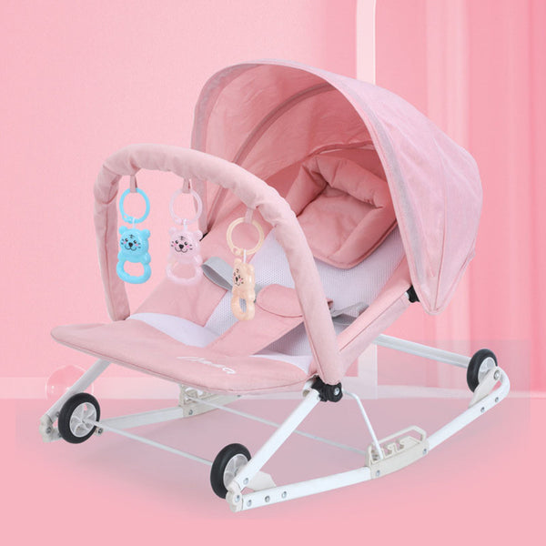 Multifunction Baby Rocking Chair | Adjustable | Wheels | Toys