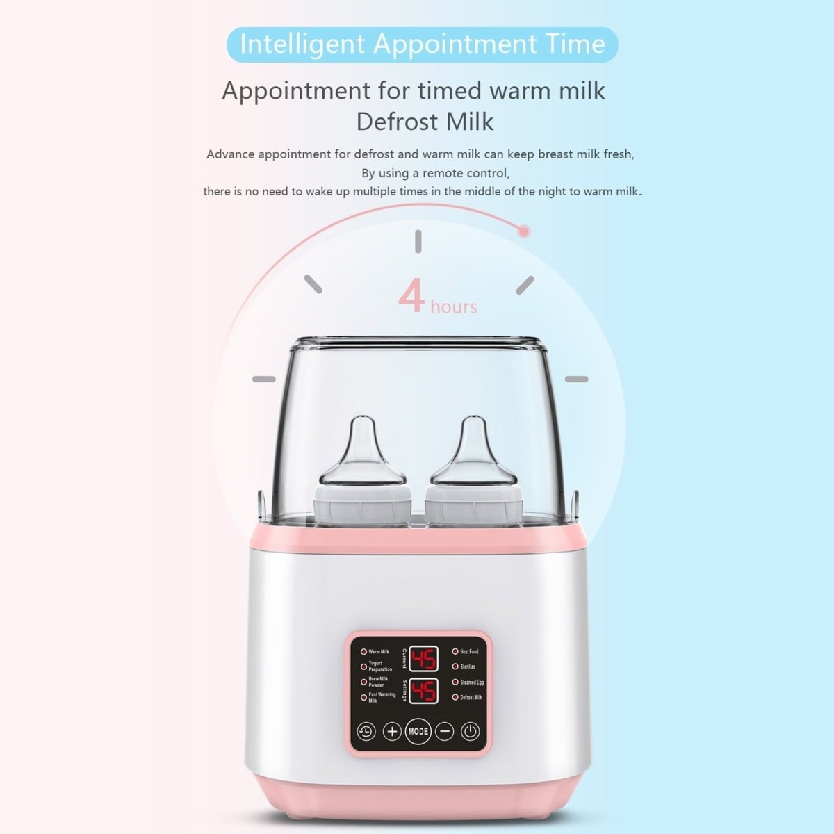 4 in 1 Quick and Safe Multi-Bottle Warmer