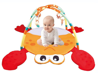 Crab Baby Play Mat with Hanging Teethers