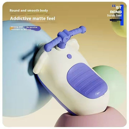 2-in-1 Cute Elephant Ride-On That Doubles as Rocker