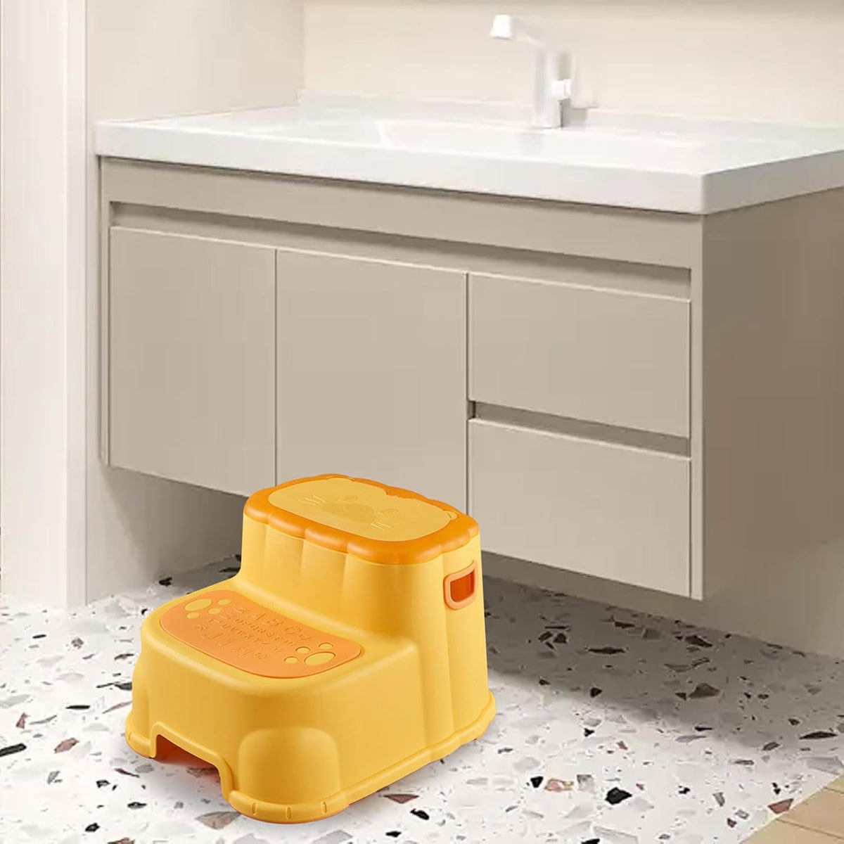 Kids Multipurpose Step Stool Mustard - Sunshine
