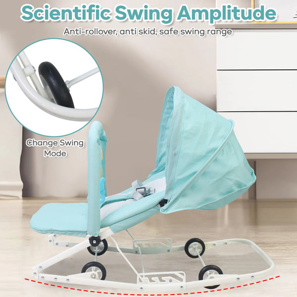 Multifunction Baby Rocking Chair | Adjustable | Wheels | Toys