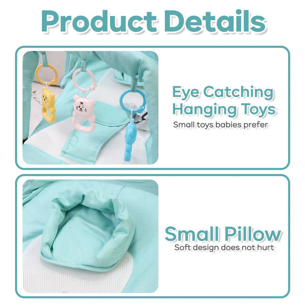 Multifunction Baby Rocking Chair | Adjustable | Wheels | Toys