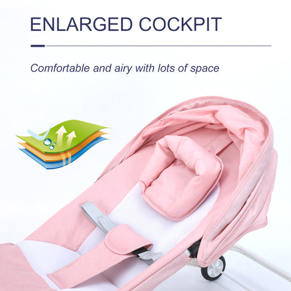 Multifunction Baby Rocking Chair | Adjustable | Wheels | Toys