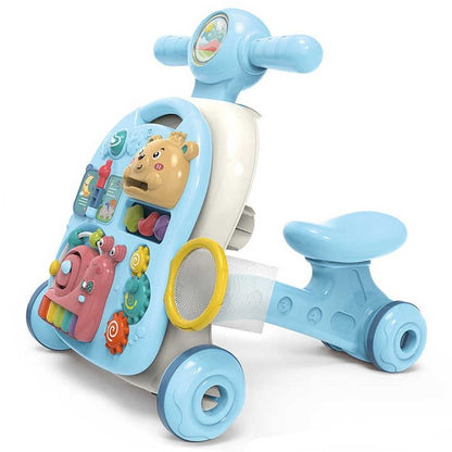 4-in-1 Baby Push Walker With Activity Table & Learning Center
