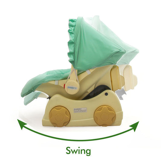 Baby Carry Cot Swing with Storage Box - Green