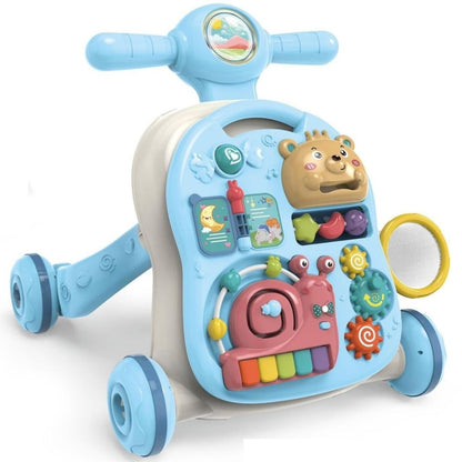 4-in-1 Baby Push Walker With Activity Table & Learning Center