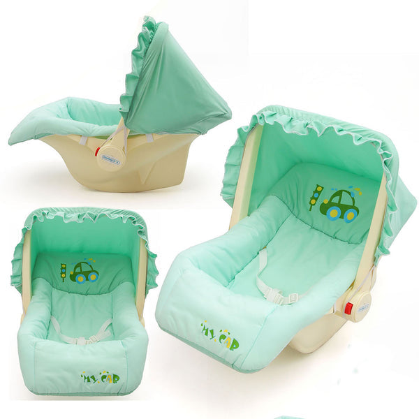 Baby Carry Cot Swing with Storage Box - Green