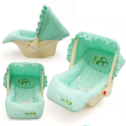 Baby Carry Cot Swing with Storage Box - Green
